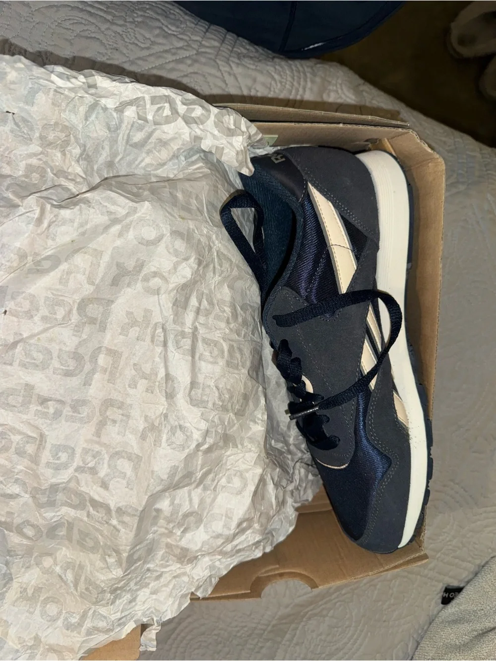 Women’s Navy and Cream Athletic Sneaker